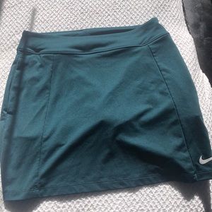 Green Nike Dri-Fit Tennis Skirt with Pockets